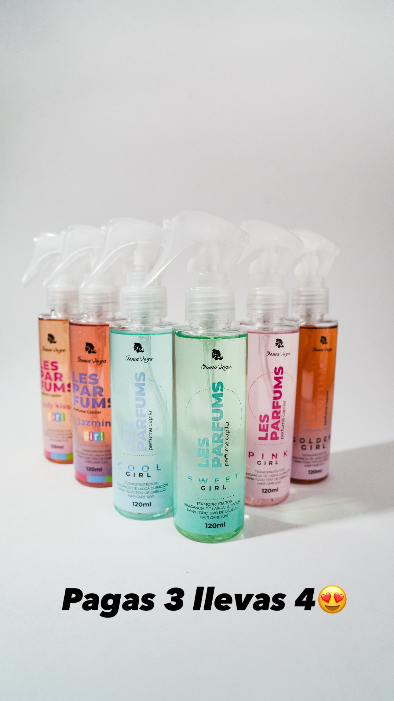 KIT PERFUMES CAPILARES PAGA 3 LLEVAS 4