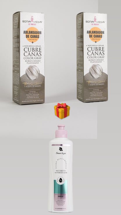 Pagas 2 cubre canas y te obsequiamos un acondicionador ácido hialuronico