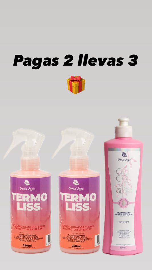 Pagas 2 termo
Protector en Spray y recibes un tratamiento acondicionador ácido glicolico Gratis