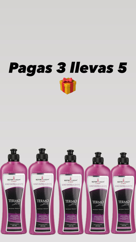Pagas 3 termoliss y recibes 2 gratis