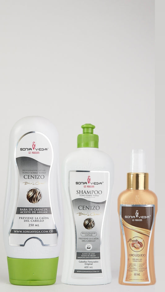Matizante + Shampoo cenizo obsequiamos un aceite de Argan