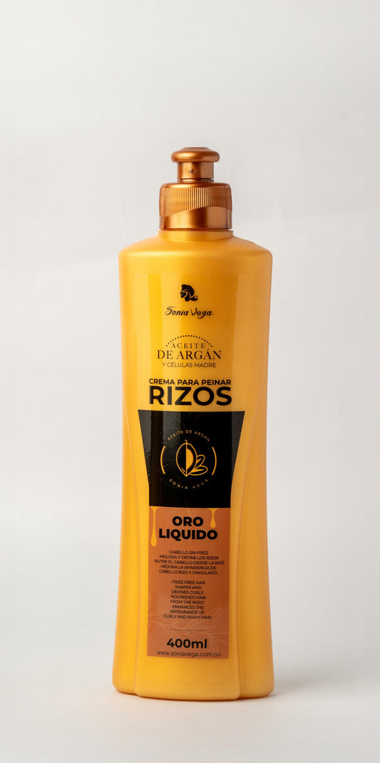 Crema de Peinar para Rizos con Aceite de Argán y Células Madre